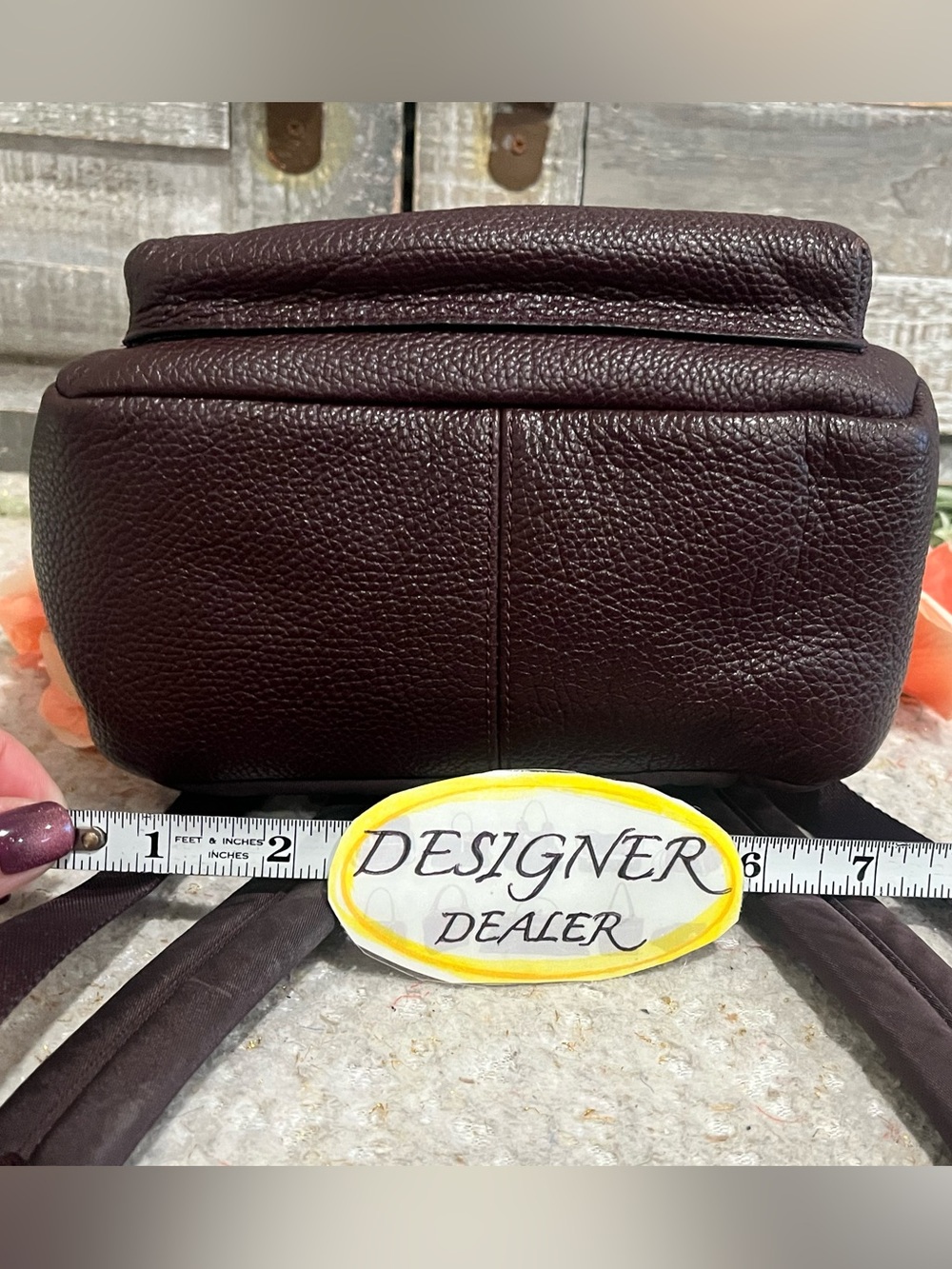 COACH Charlie Mini Leather Backpack Dark Burgundy EUC! 38263 - Picture 7 of 11